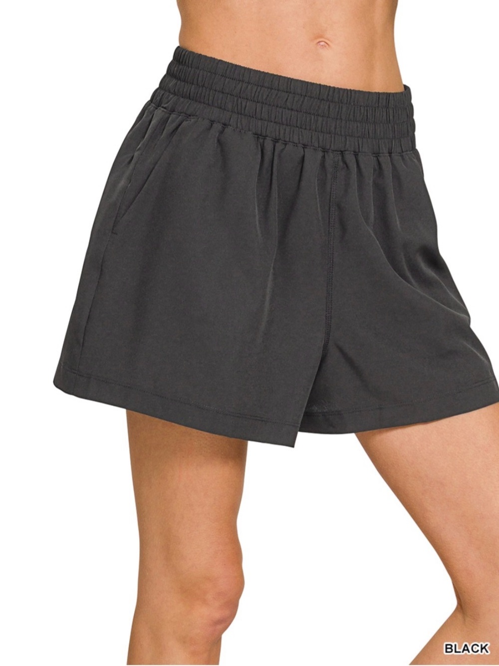 SOFT WOVEN LINED SHORTS WITH POCKET